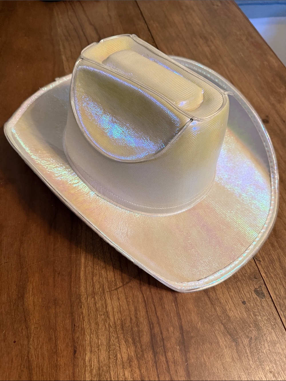 Light up White Cowboy Hat
